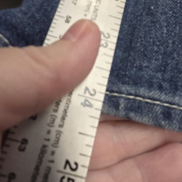 Levi's Jeans Girls 8 Blue Boot Cut Adjustable Waist Flap Pockets Stretch W24 L22 - Picture 13 of 13